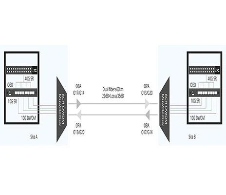 Quina és la solució DWDM per a una xarxa de 40G de llarga distància?